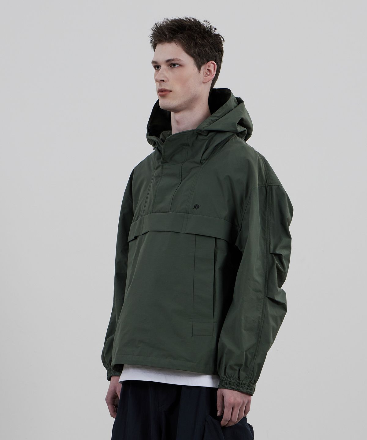 칼라파타르(KALAPATTHAR) Nylon RIB Pullover Jacket - KHAKI