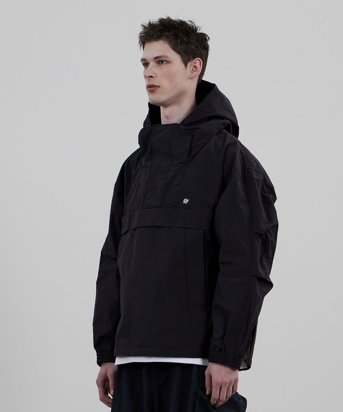 칼라파타르(KALAPATTHAR) Nylon RIB Pullover Jacket - BLACK