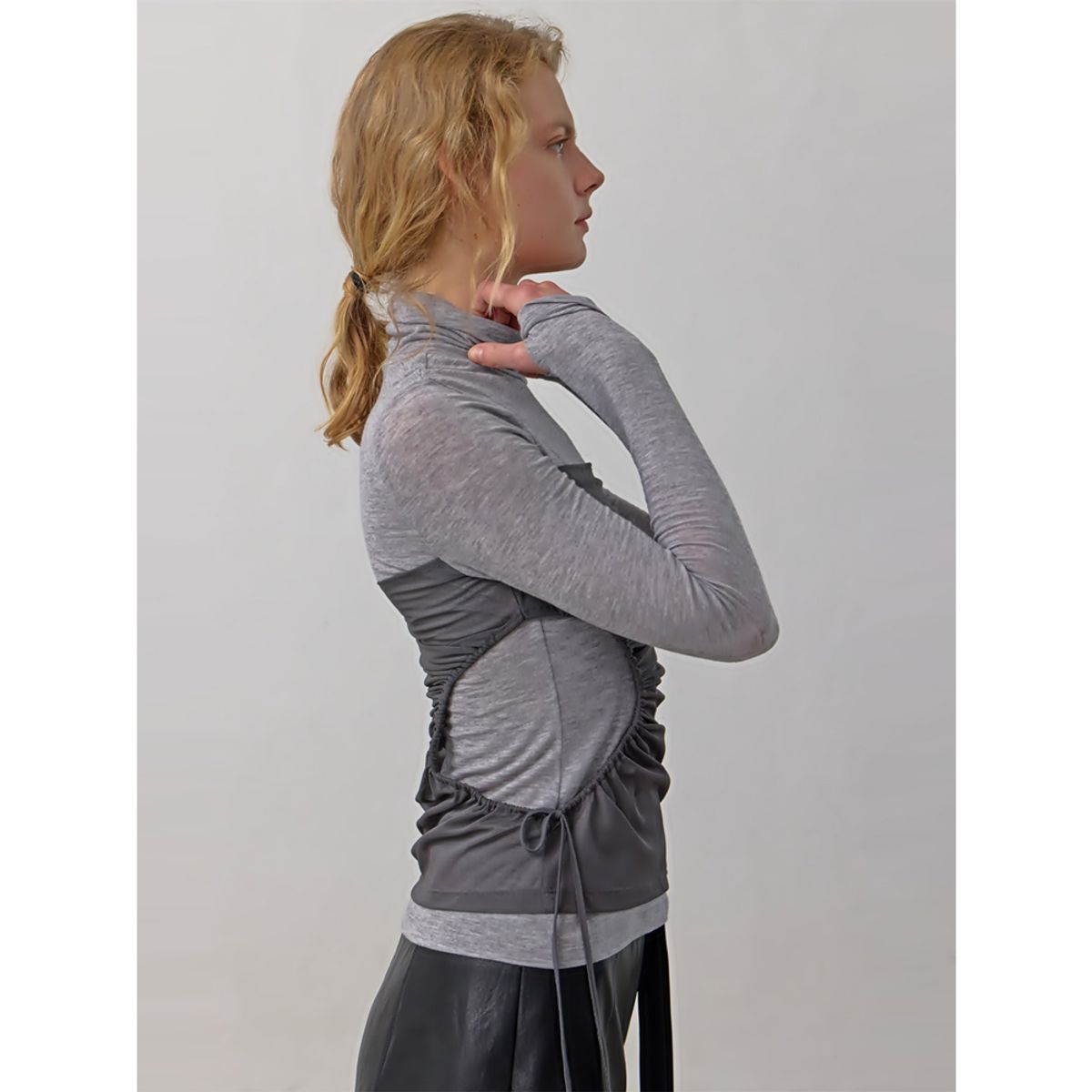 퍼블리카엑스(PUBLICKA X) CLOVE TOP MELANGE GRAY + GRAY