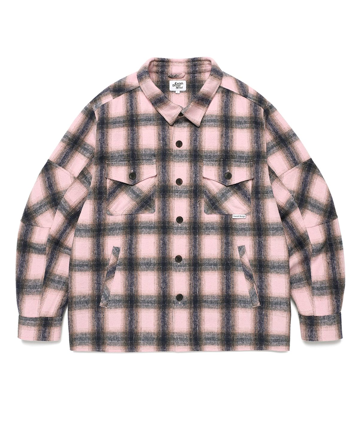 카비시(CAVISH) CHECK SHIRT JACKET PINK(CV2EFUW320A)