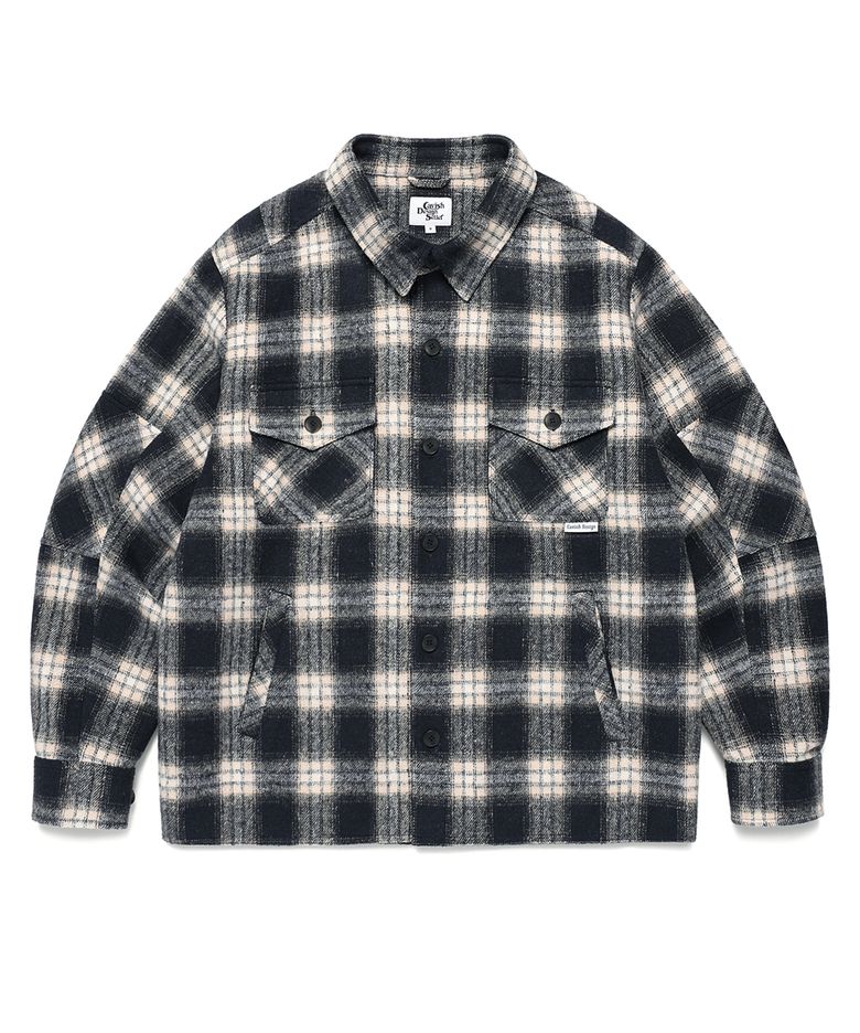 CHECK SHIRT JACKET NAVY(CV2EFUW320A)