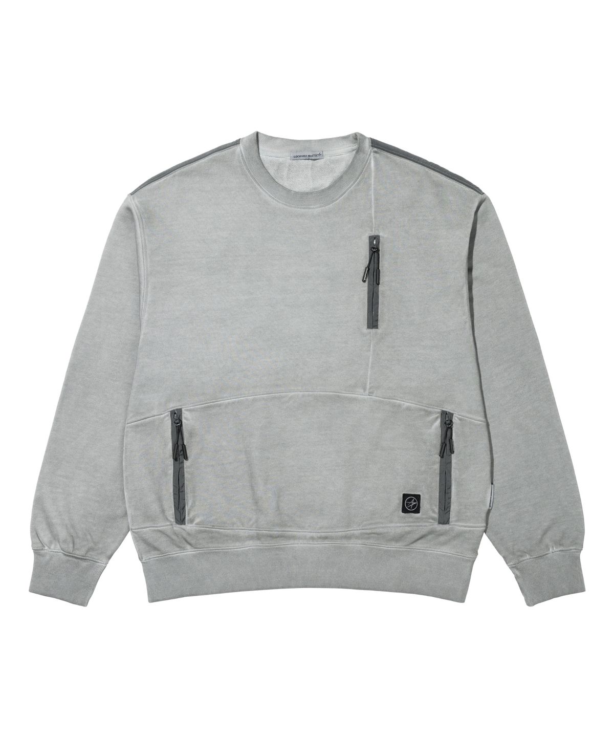록히드마틴(LOCKHEED MARTIN) LM LUNAR DYED ZIPPER POCKET SWEATSHIRTS (GREY)