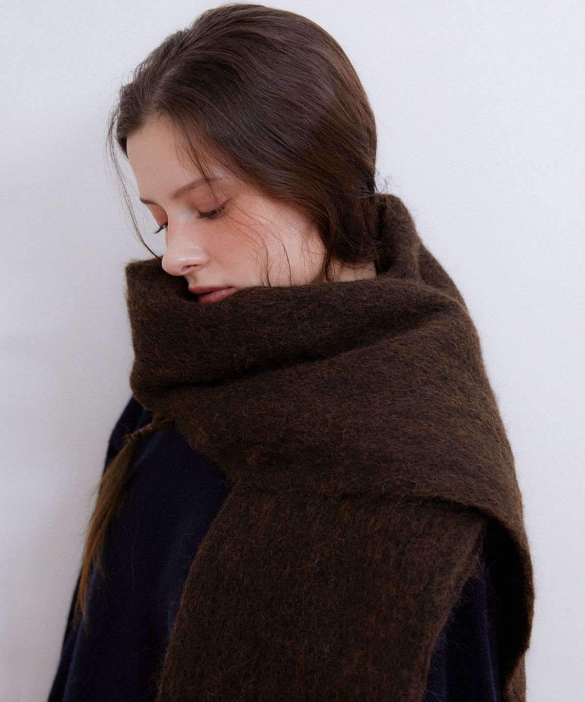 할렌(HALDEN) heavy wool color muffler (M036_brown)