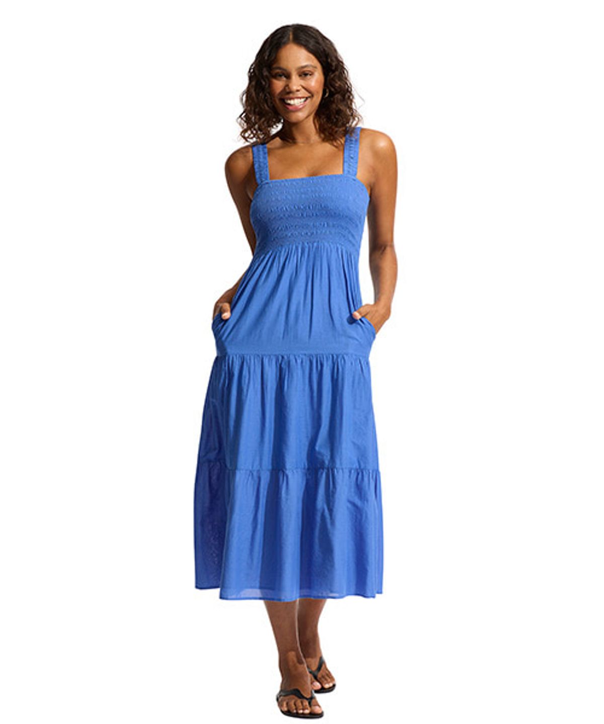씨폴리(SEAFOLLY) FAITHFUL MIDI DRESS (54865-DR)
