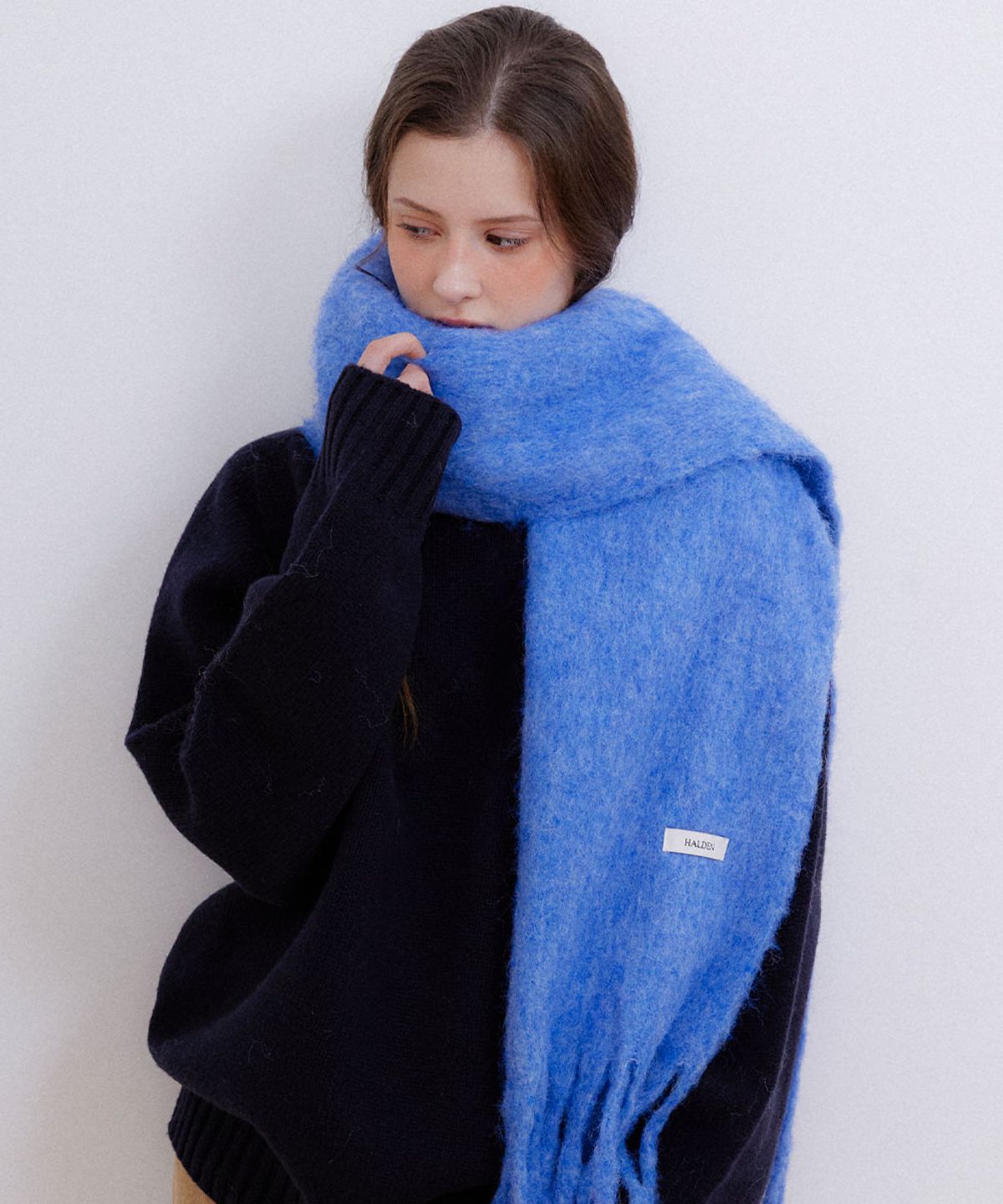 할렌(HALDEN) heavy wool color muffler (M036_blue)