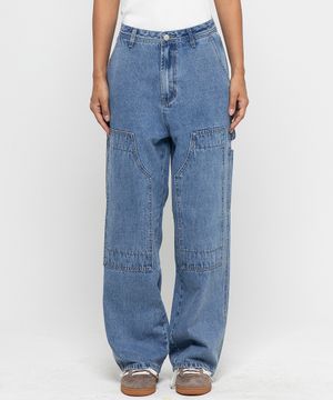 더블니 카펜더 와이드 데님팬츠[라이트블루]