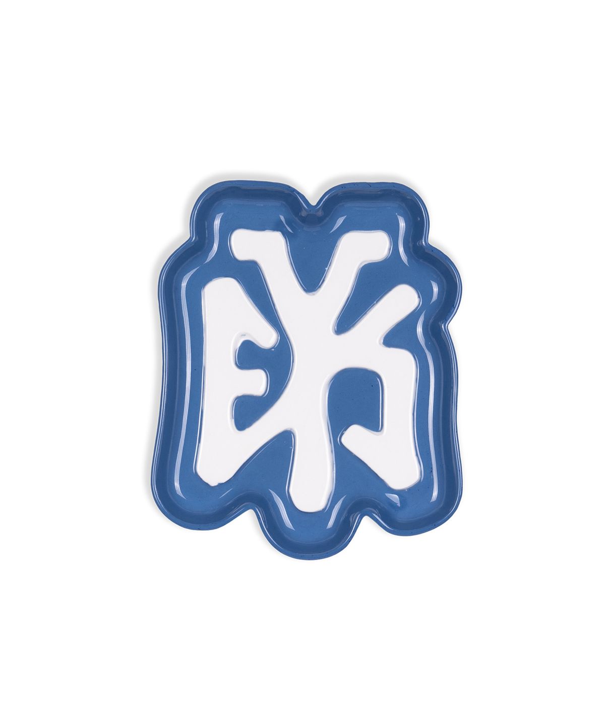 예스아이씨(YESEYESEE) AT Logo Ceramic Plate Navy