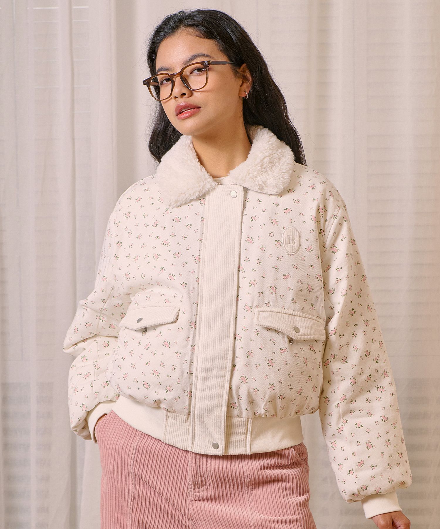 ジャケット [BITTER CELLS] Witty Puffer Jacket-Flower Witty Puffer Jacket-Flower - 비터셀즈(bittercells)