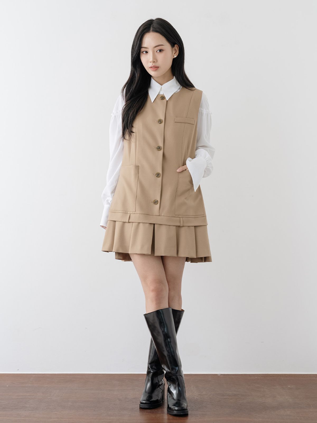 디어류(DEARYU) 모디쉬 원피스 #베이지
