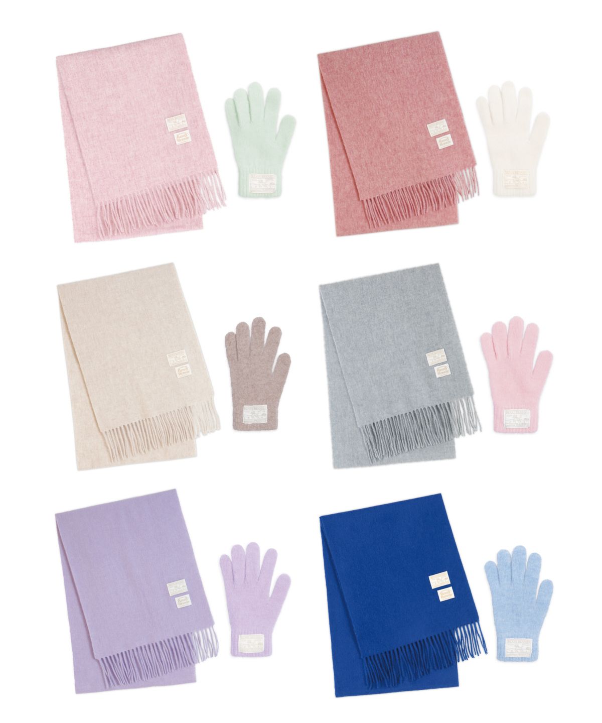래니래니(RENNYRENNIE) [SET] PREMIUM PURE WOOL 100 MUFFLER + RENNY WOOL GLOVES - 프리미엄 울 100 머플러 + RENNY 울 장갑