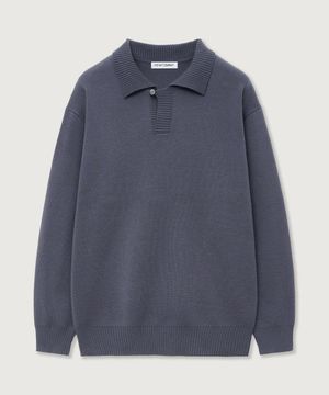 울 블렌드 볼드 카라 니트 5color