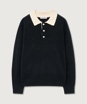 텍스처드 폴로 니트 3color