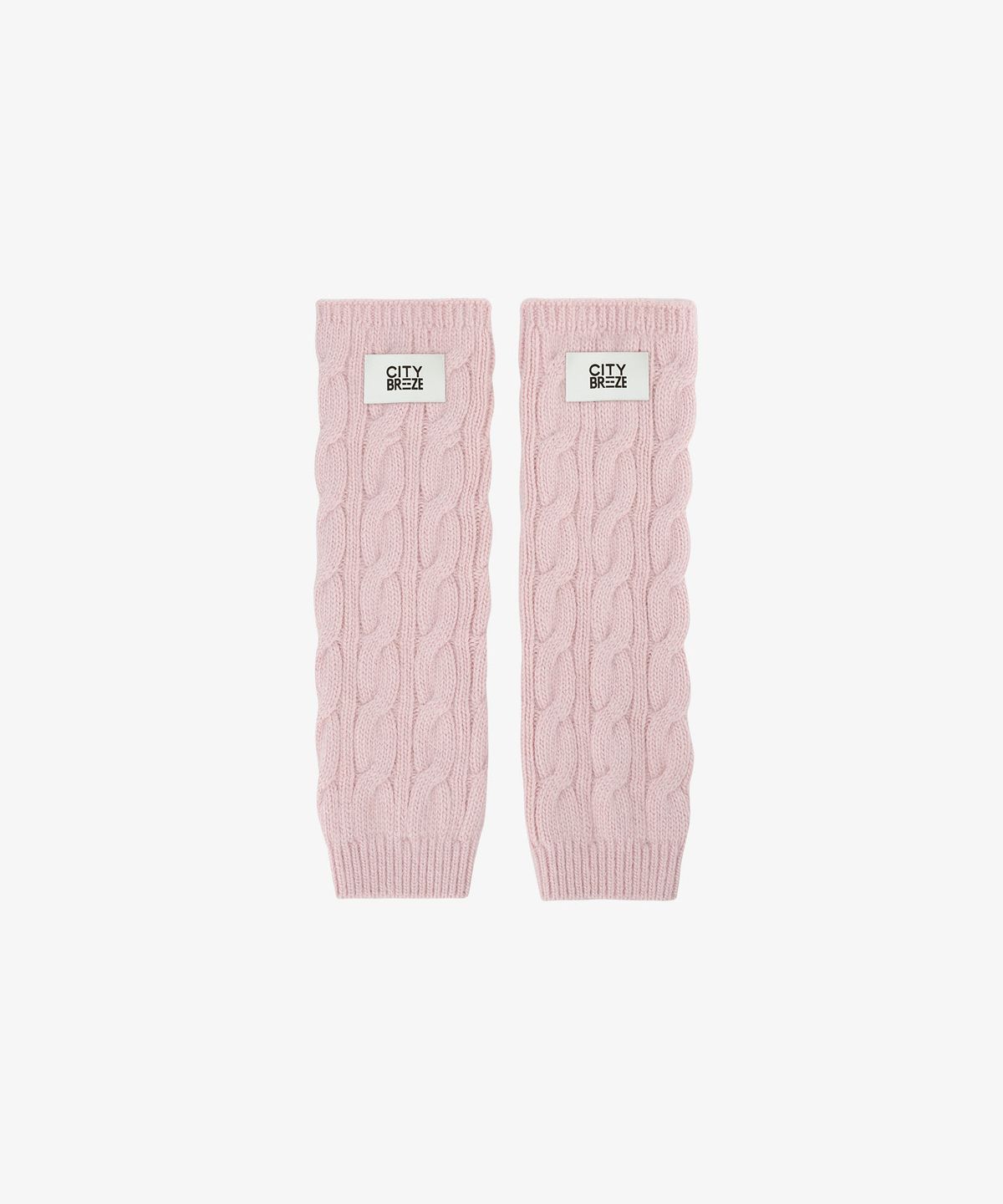 시티브리즈(CITYBREEZE) 앙고라 케이블 니트 핸드워머_PINK