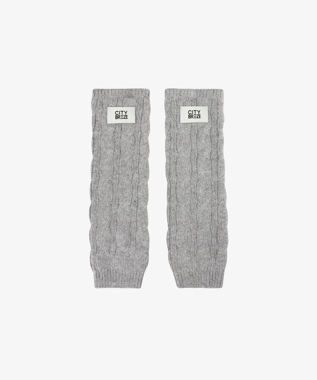 시티브리즈(CITYBREEZE) 앙고라 케이블 니트 핸드워머_GREY