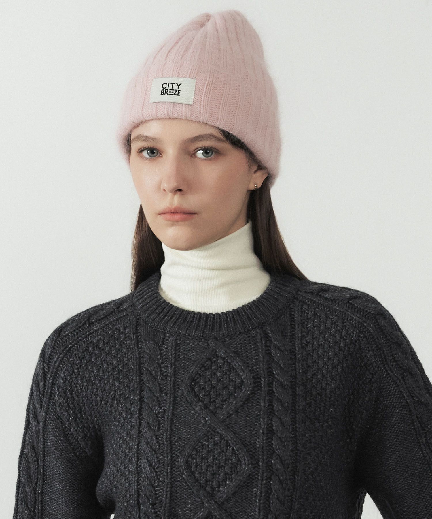 ★citybreeze★ Angora Knit Beanie_BLACK MUSINSA | CITYBREEZE WOMAN Angora Knit Beanie_4COLORS