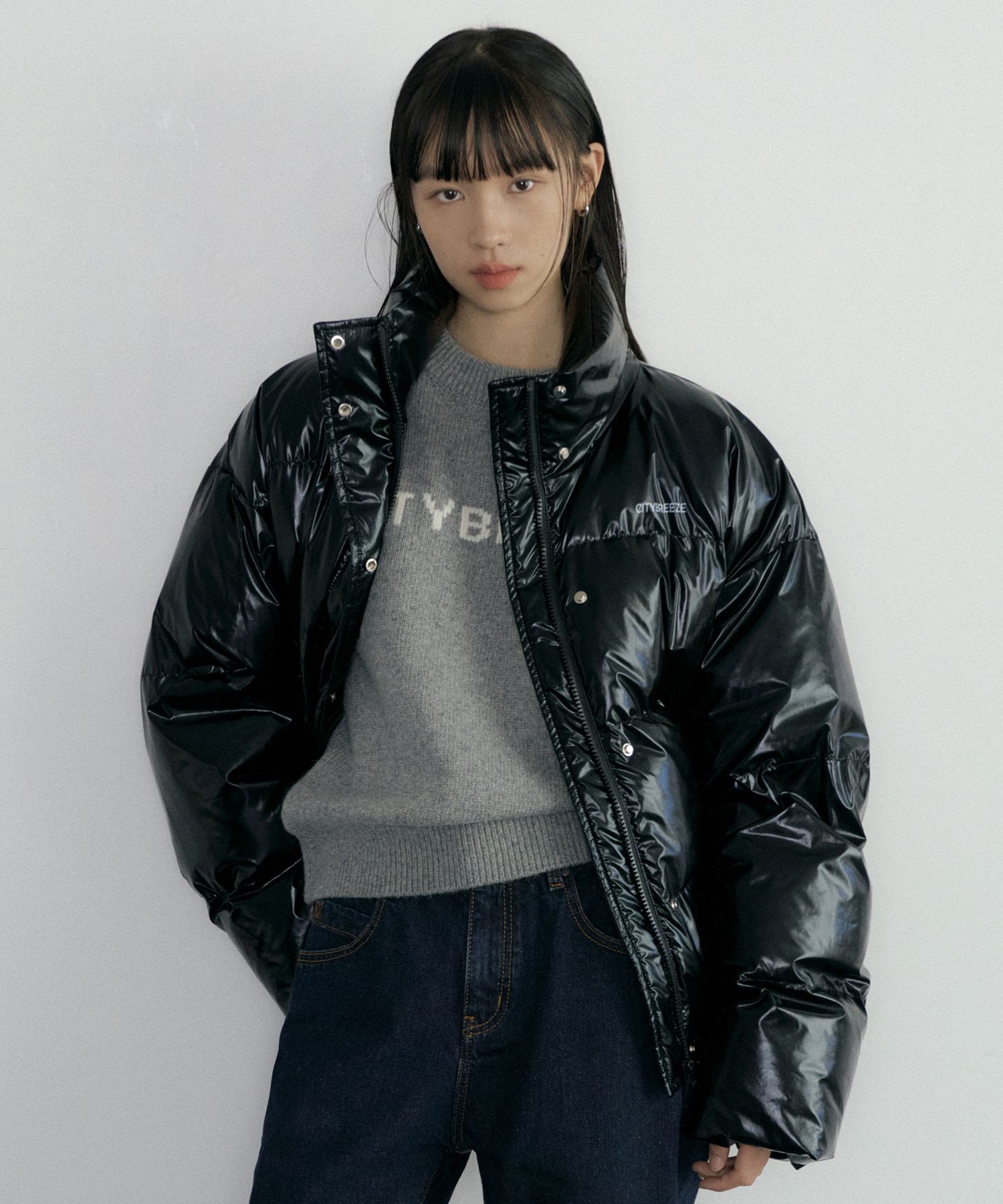 ジャケット citybreeze Essential City Crop Padding Jumper_4COLORS MUSINSA | CITYBREEZE WOMAN Essential City Crop Padded