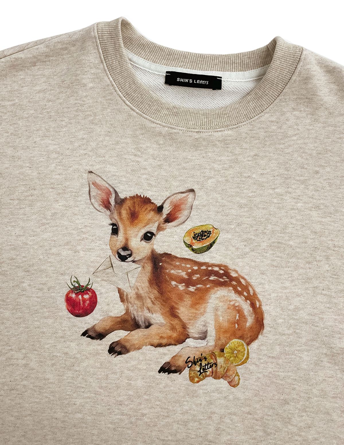 신스레터스(SHINS LETTERS) Letter-deer Sweatshirt / No.2