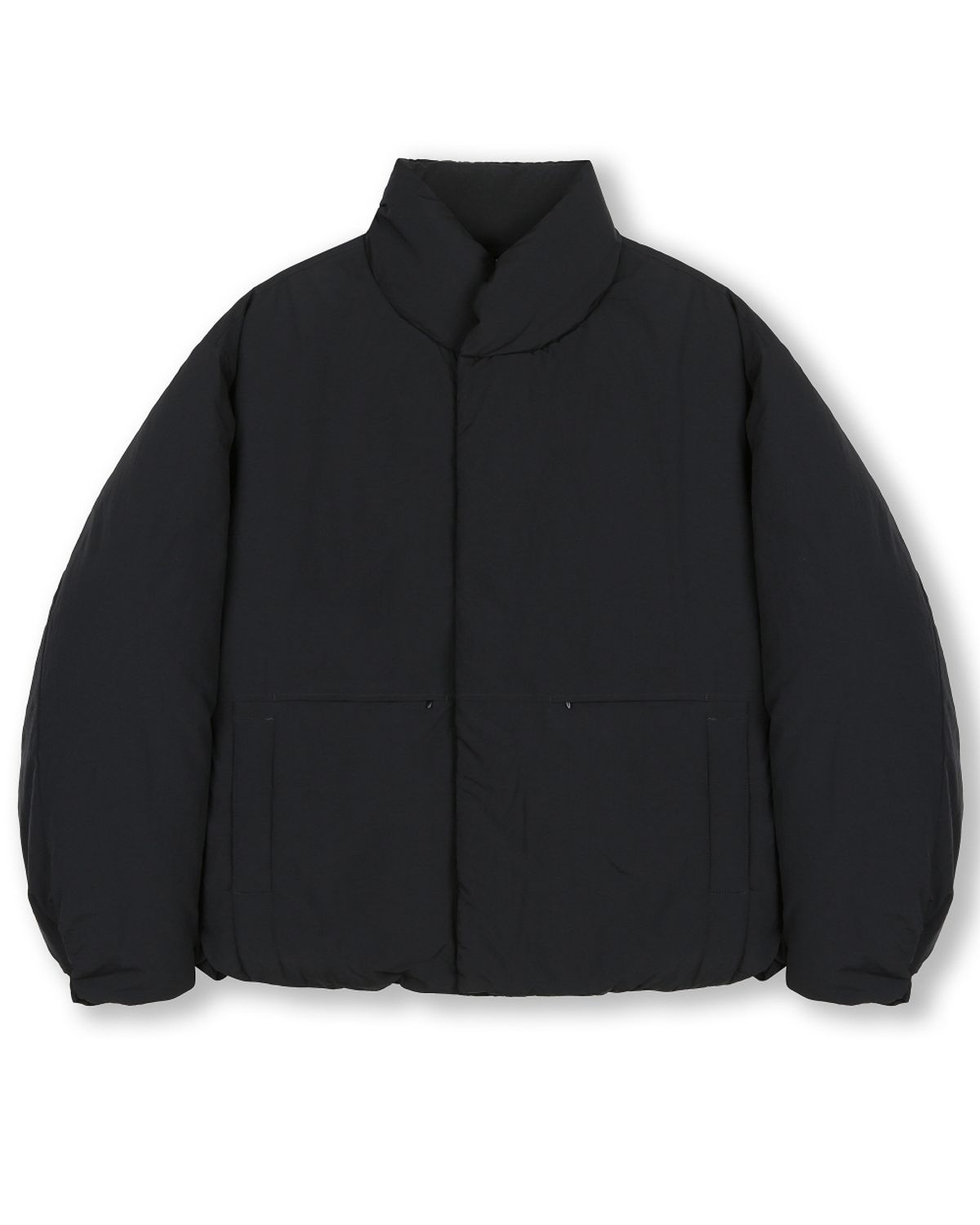 비슬로우(BESLOW) MINIMAL PUFFER DOWN JACKET CRINKLE BLACK