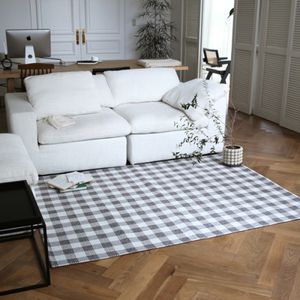 마르코 빈티지 무드 쟈가드 체크 러그