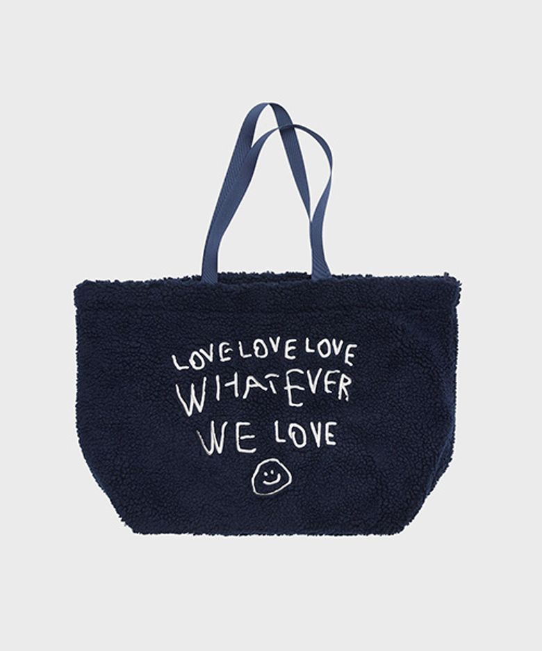 FLEECE BIG BAG WE LOVE NAVY