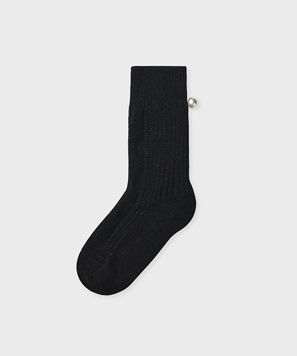 삭스어필(SOCKS APPEAL) pearl glitter wool black