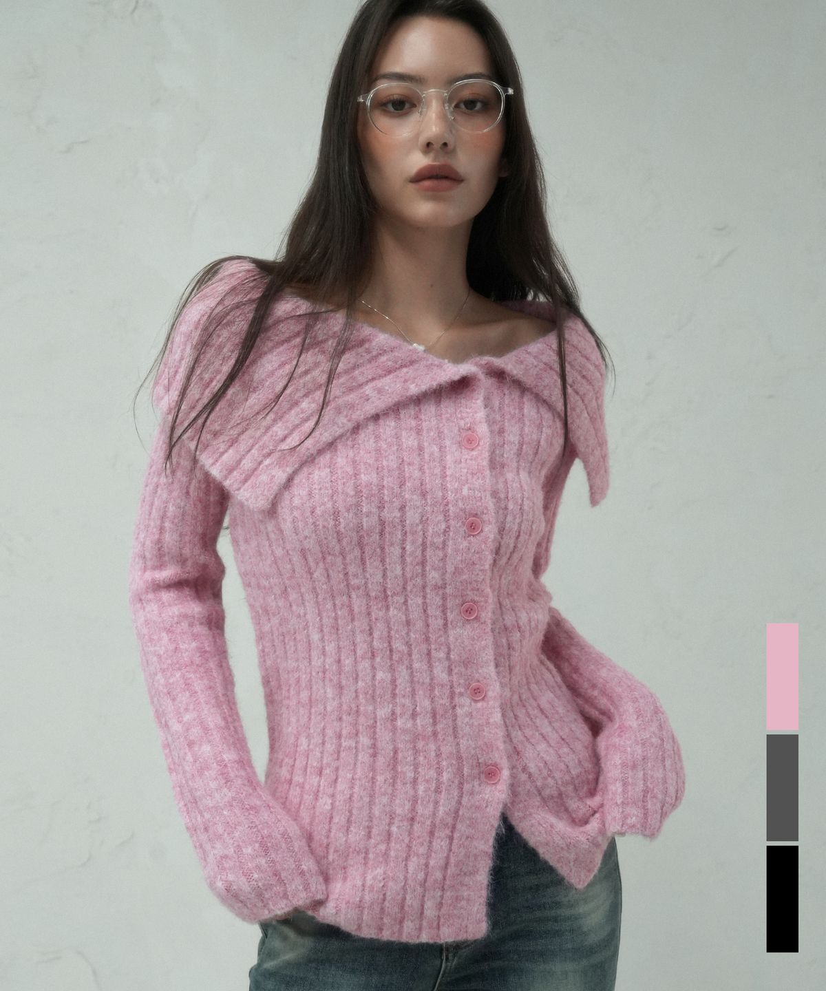 비바셔스(VIVACIOUS) Soleil Off Shoulder Cardigan - 3COL