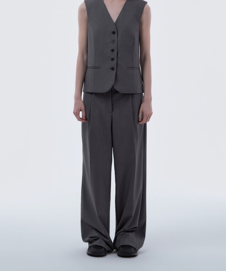 Lydia Suit Wide Pants - Grey