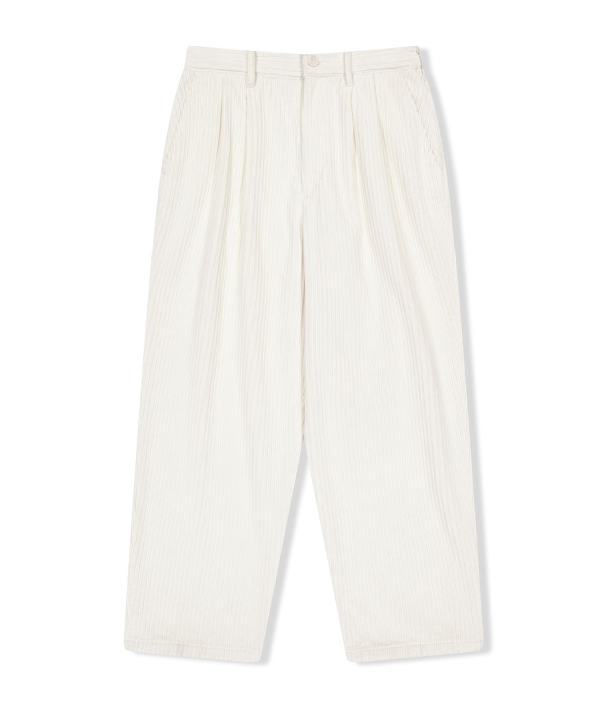 예스아이씨(YESEYESEE) Cord Tucked Pants Polar