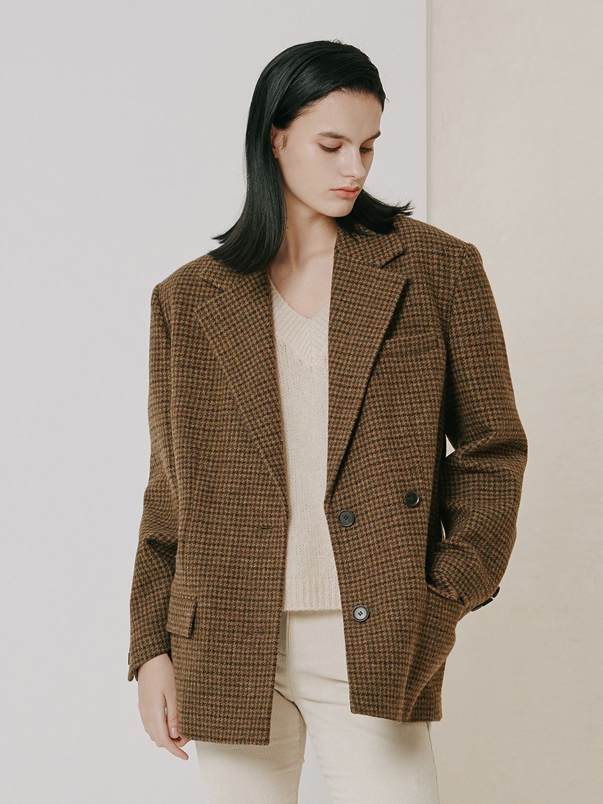 브이엔와이스튜디오(VNYSTUDIO) Two button belted tailored jacket_YZAJKN2