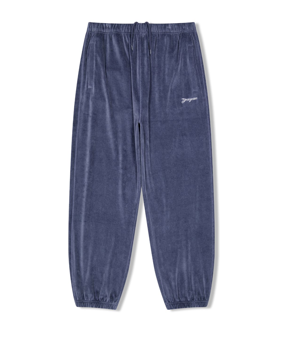 예스아이씨(YESEYESEE) Y.E.S Velour Pants Smoky Blue