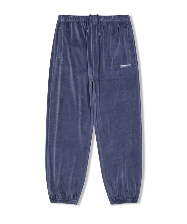 Y.E.S Velour Pants Smoky Blue