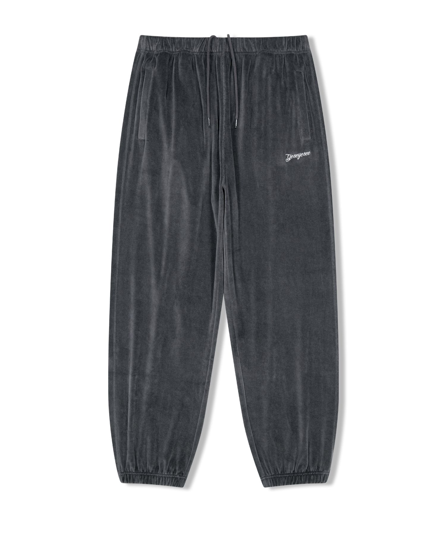 さらに100円引き◆YESEYESEE◆Y.E.S Velour Pants MUSINSA公式 | YESEYESEE Y.E.S Velour Pants Charcoal