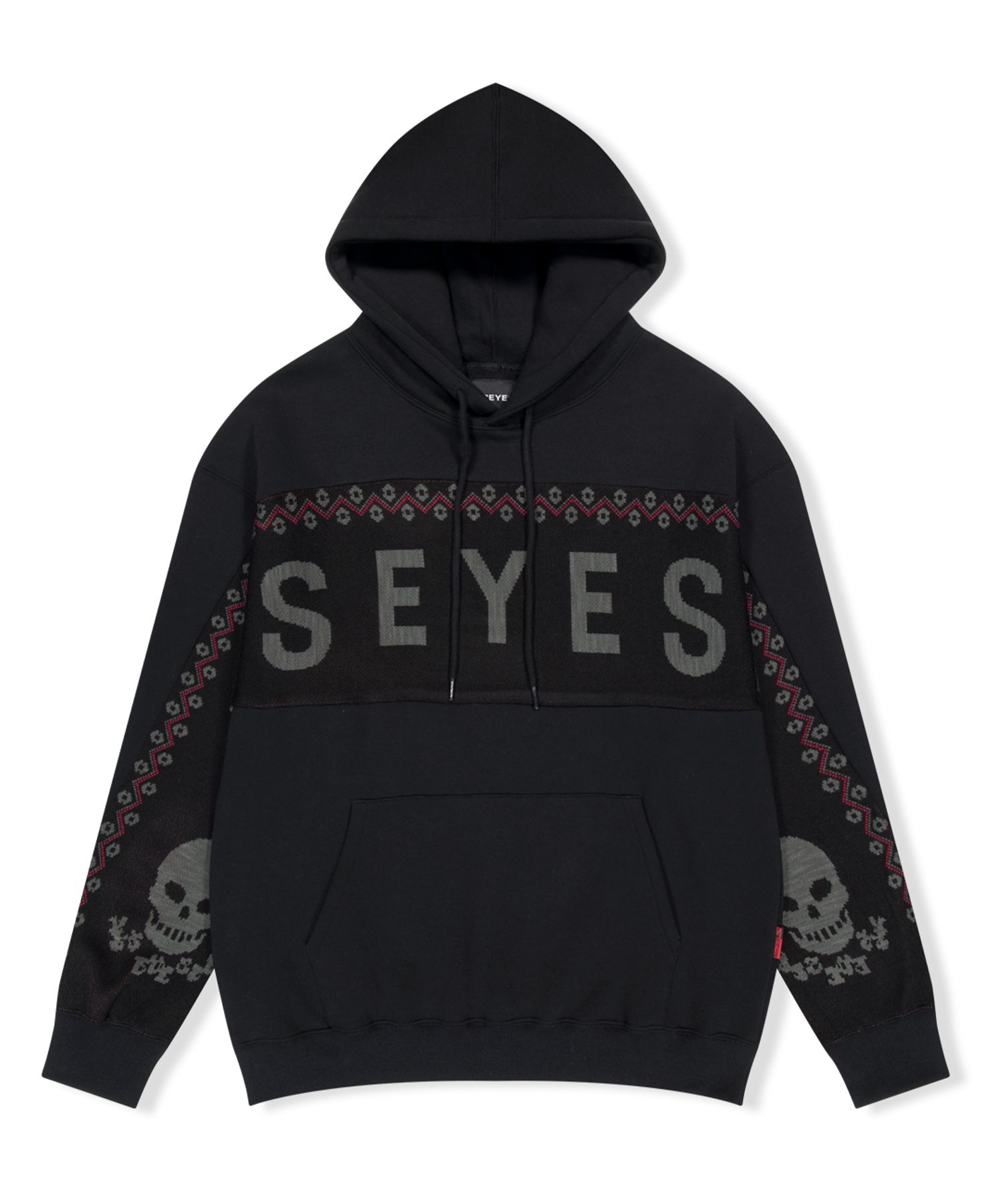 パーカー・フーディ YESEYESEE Y.E.S Jacquard Skull Hoodie Black MUSINSA | YESEYESEE Y.E.S Jacquard Skull Hoodie Black