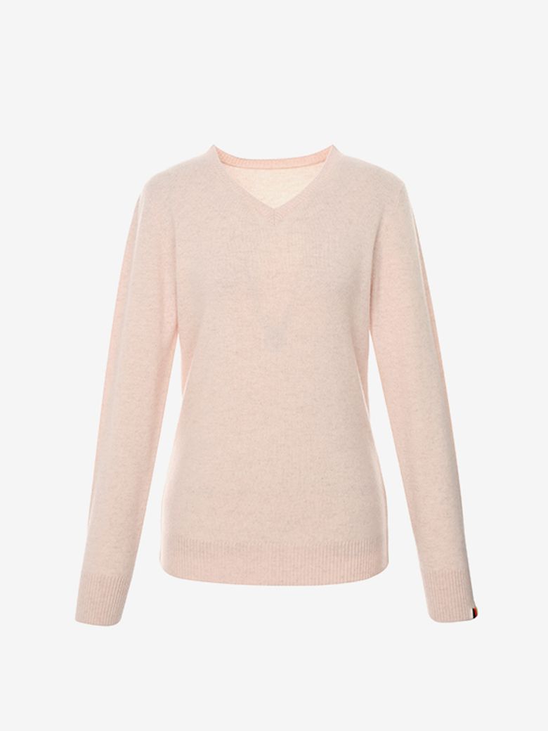Cashemere wool blended v.neck knit_YZBLKN2