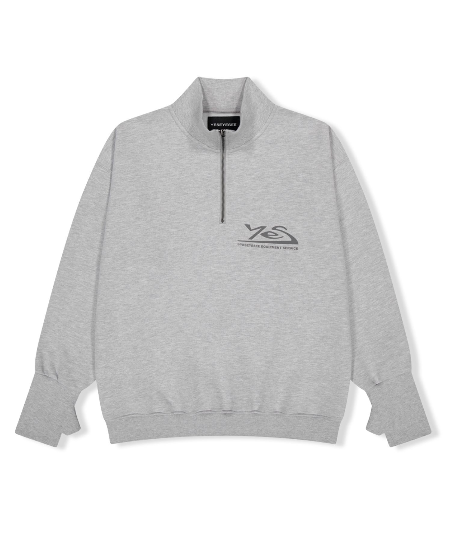 さらに100円引き◆YESEYESEE◆Y.E.S Thumb Hole Half Zip MUSINSA | YESEYESEE Y.E.S Thumb Hole Half Zip Grey