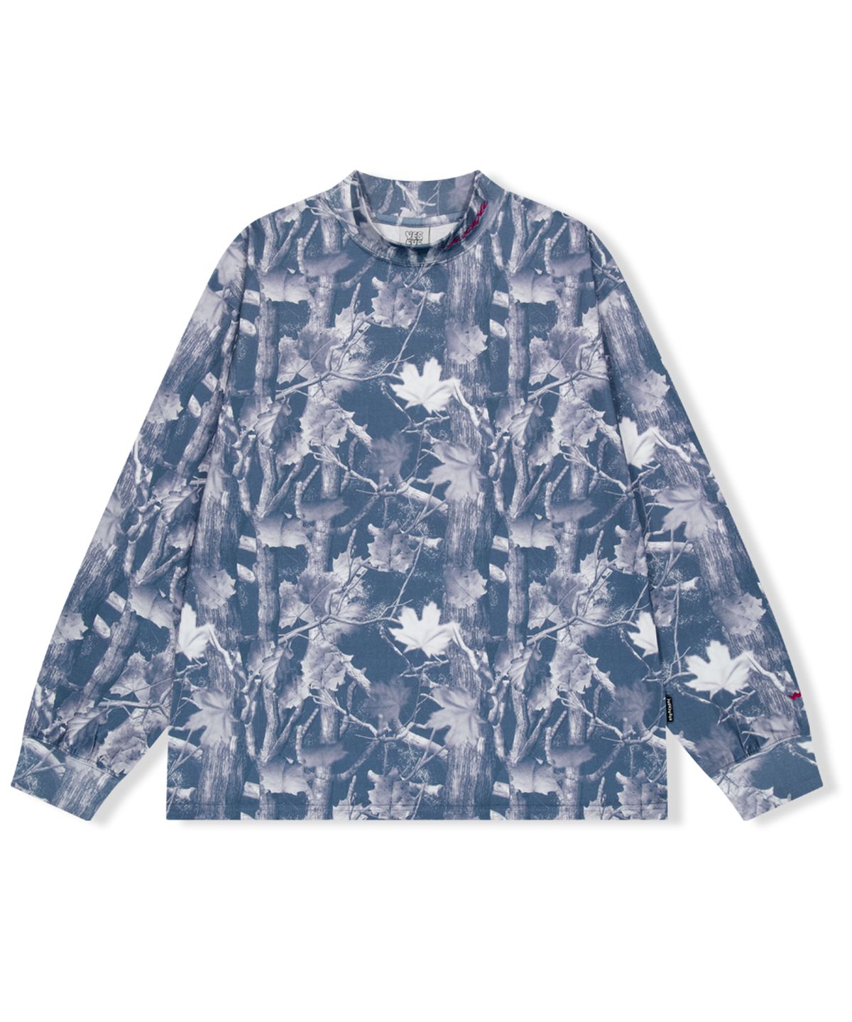 예스아이씨(YESEYESEE) Y.E.S Mock Neck L/S Blue