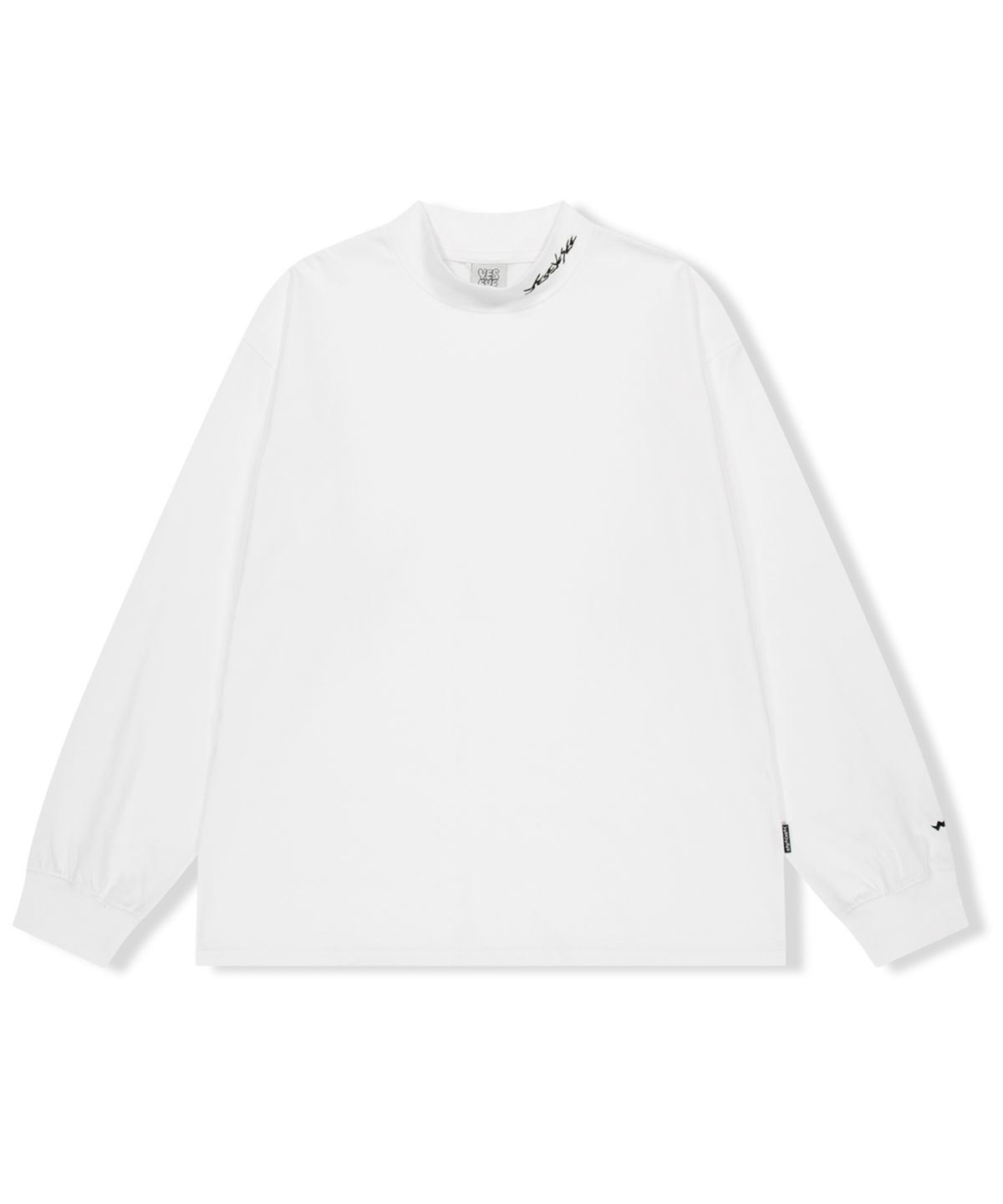 예스아이씨(YESEYESEE) Y.E.S Mock Neck L/S White