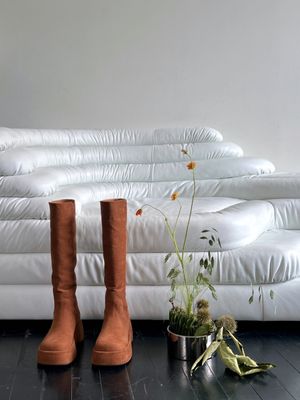 Chester platform long boots