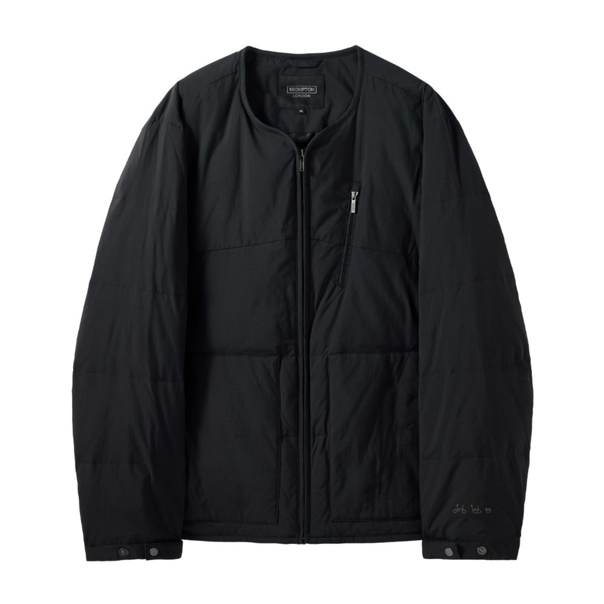 브롬톤 런던(BROMPTON LONDON) AEROWARM LIGHTWEIGHT DOWNJUMPER - BLACK (P244UDW101)