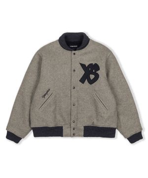 Floral Varsity Jacket Beige