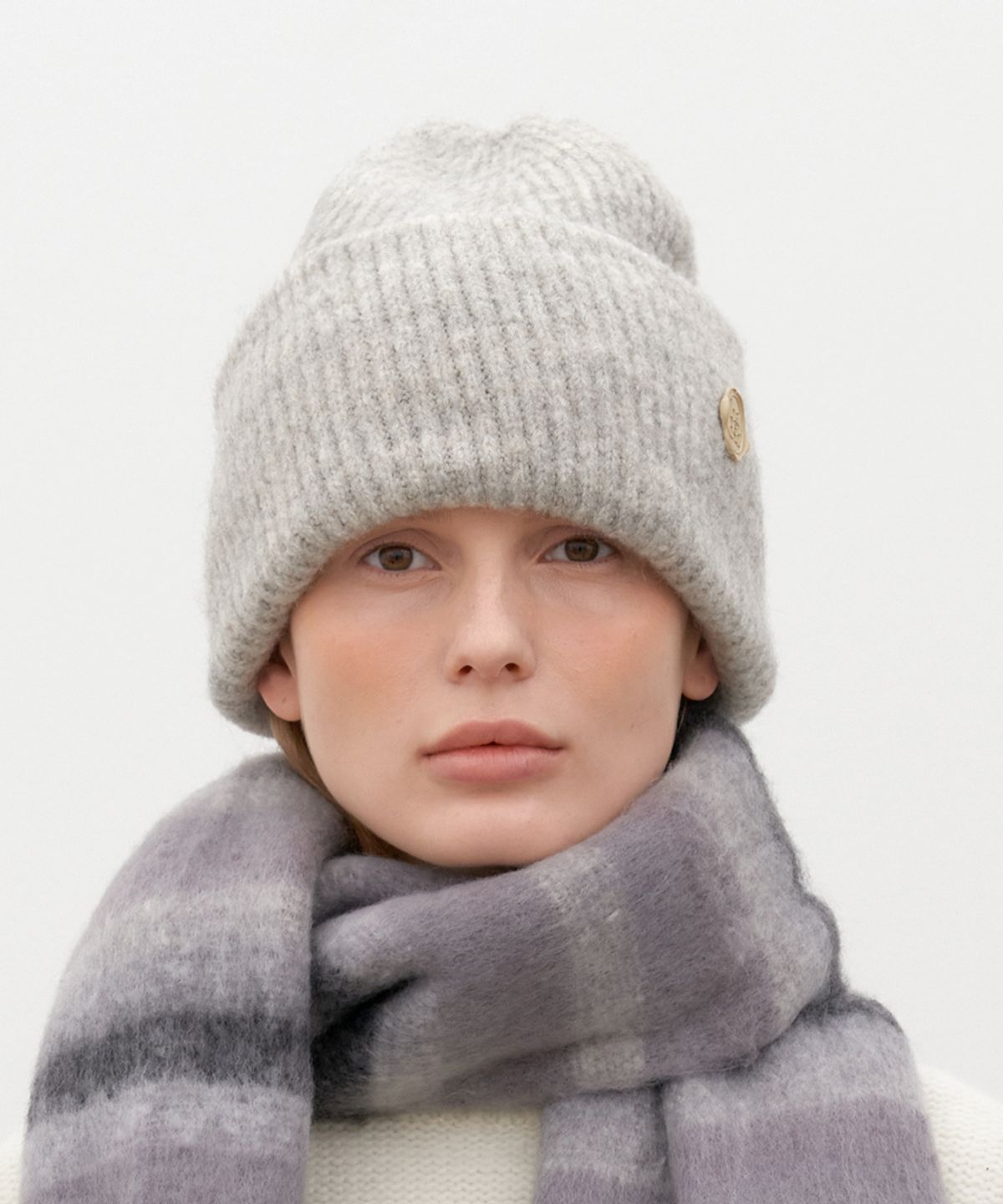 할렌(HALDEN) heavy wool knit beanie (C053_grey)