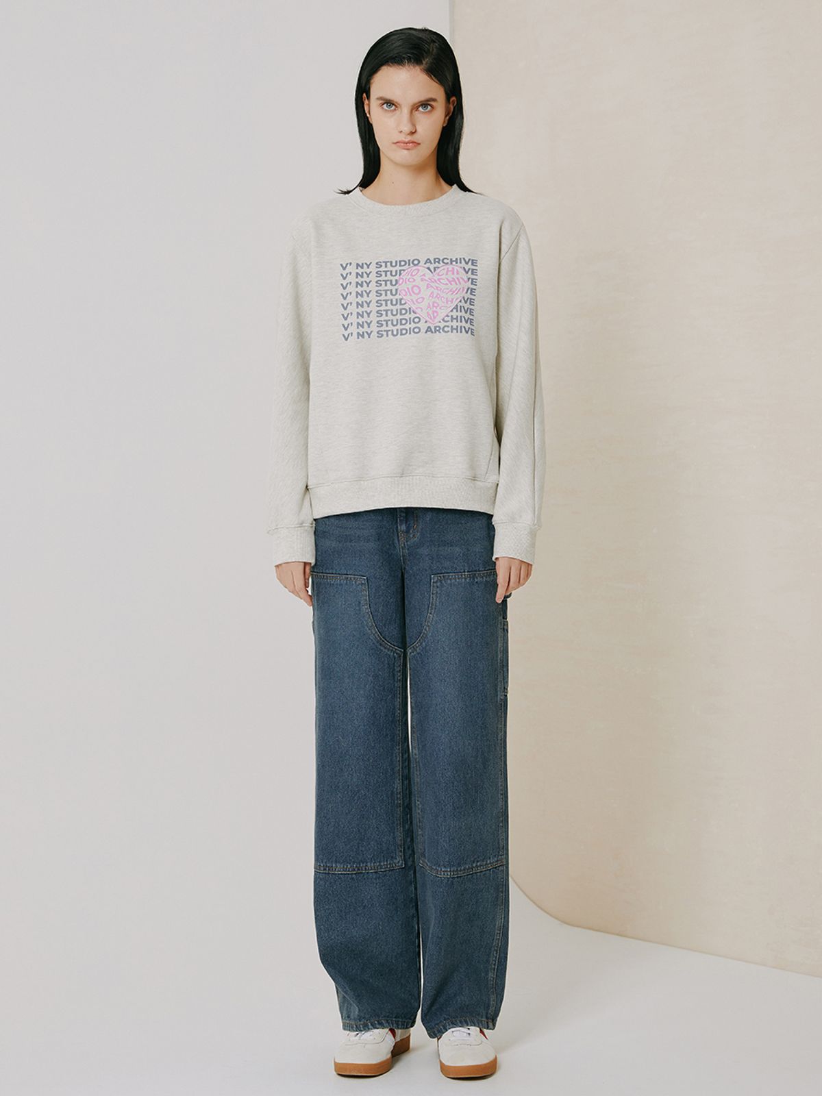 브이엔와이스튜디오(VNYSTUDIO) Back snap button sweat shirt_YZBLTN7
