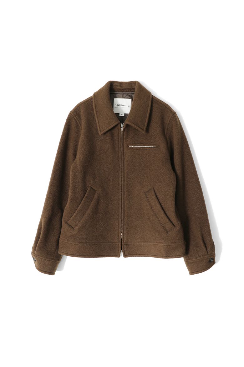 Maple Wool Boucle Detroit Jacket Brown