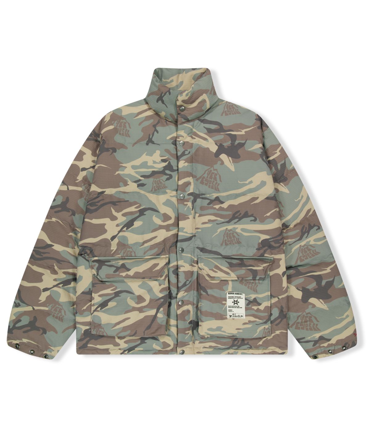 예스아이씨(YESEYESEE) Rib Down Jacket Camo