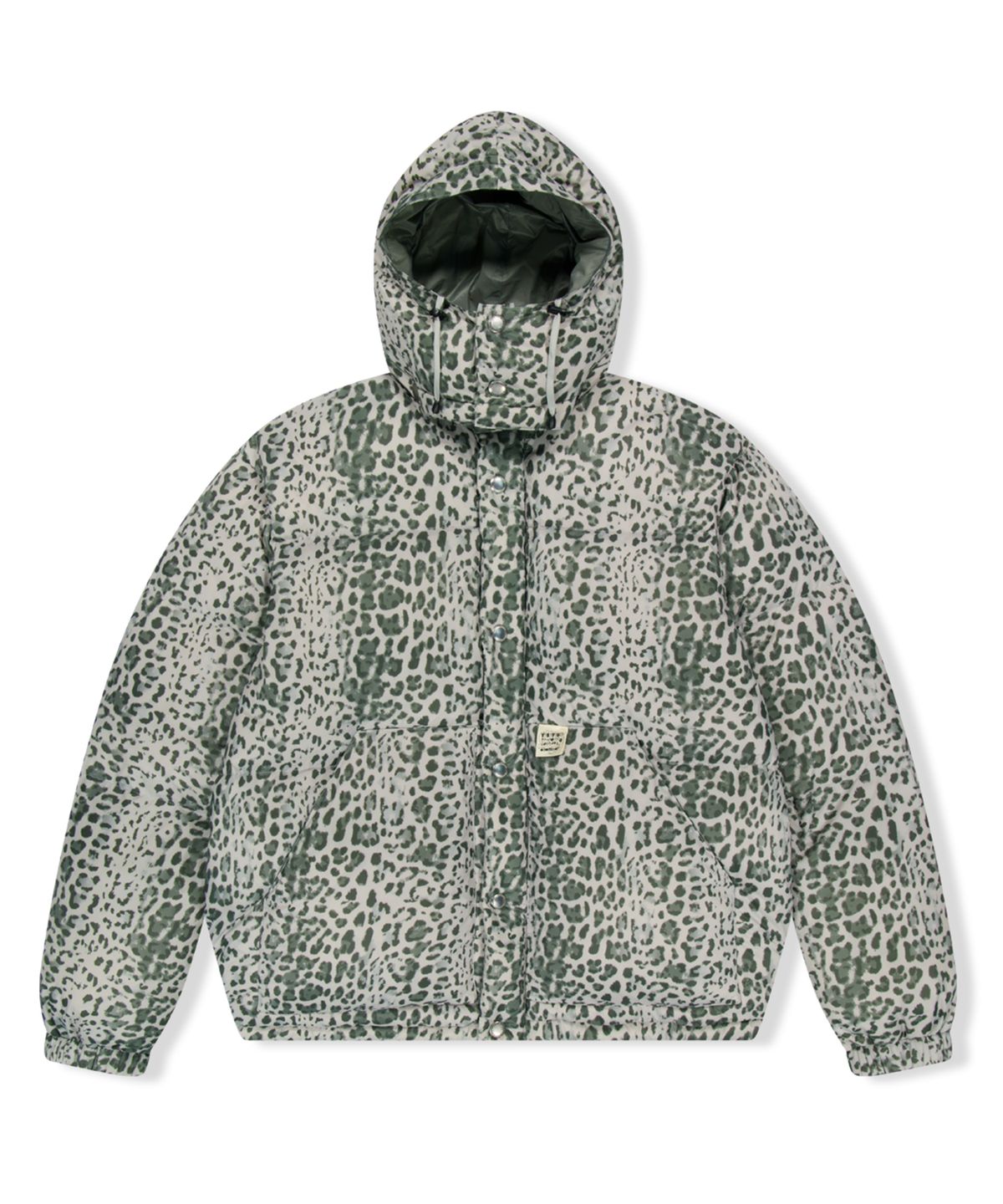 예스아이씨(YESEYESEE) Hooded Down Jacket Leopard