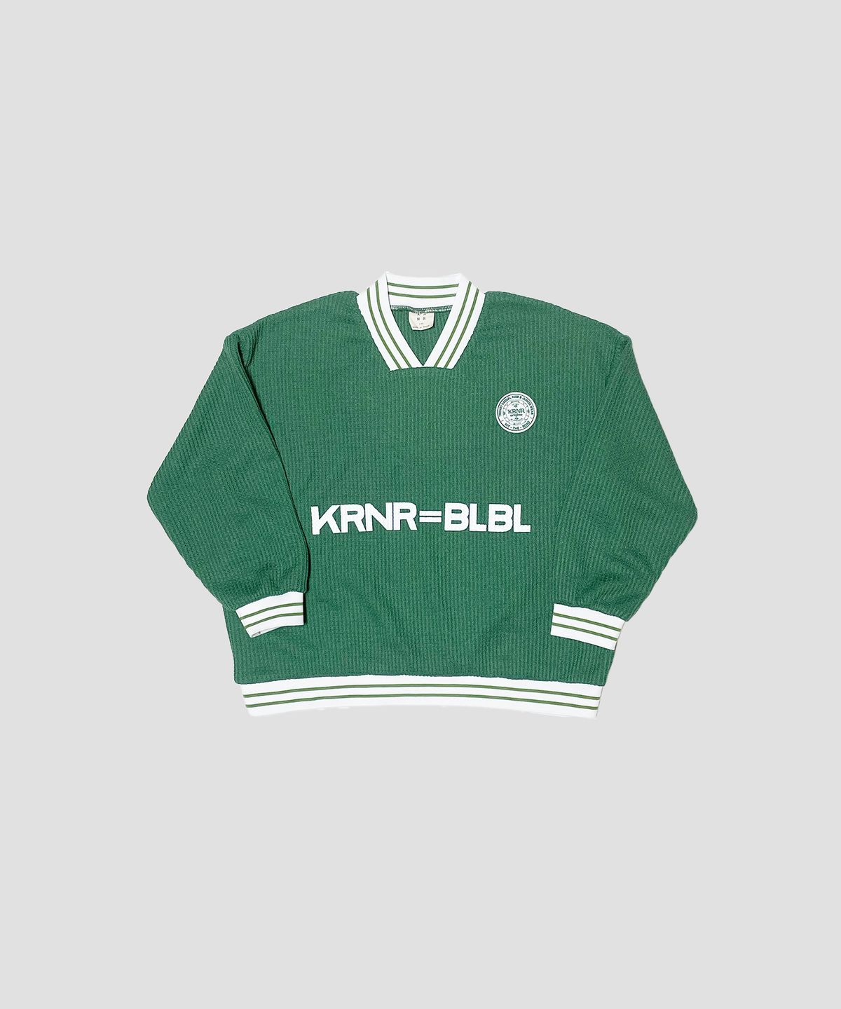 쿠르나르(KRNR) BLBL 브이넥 풋볼 맨투맨 그린