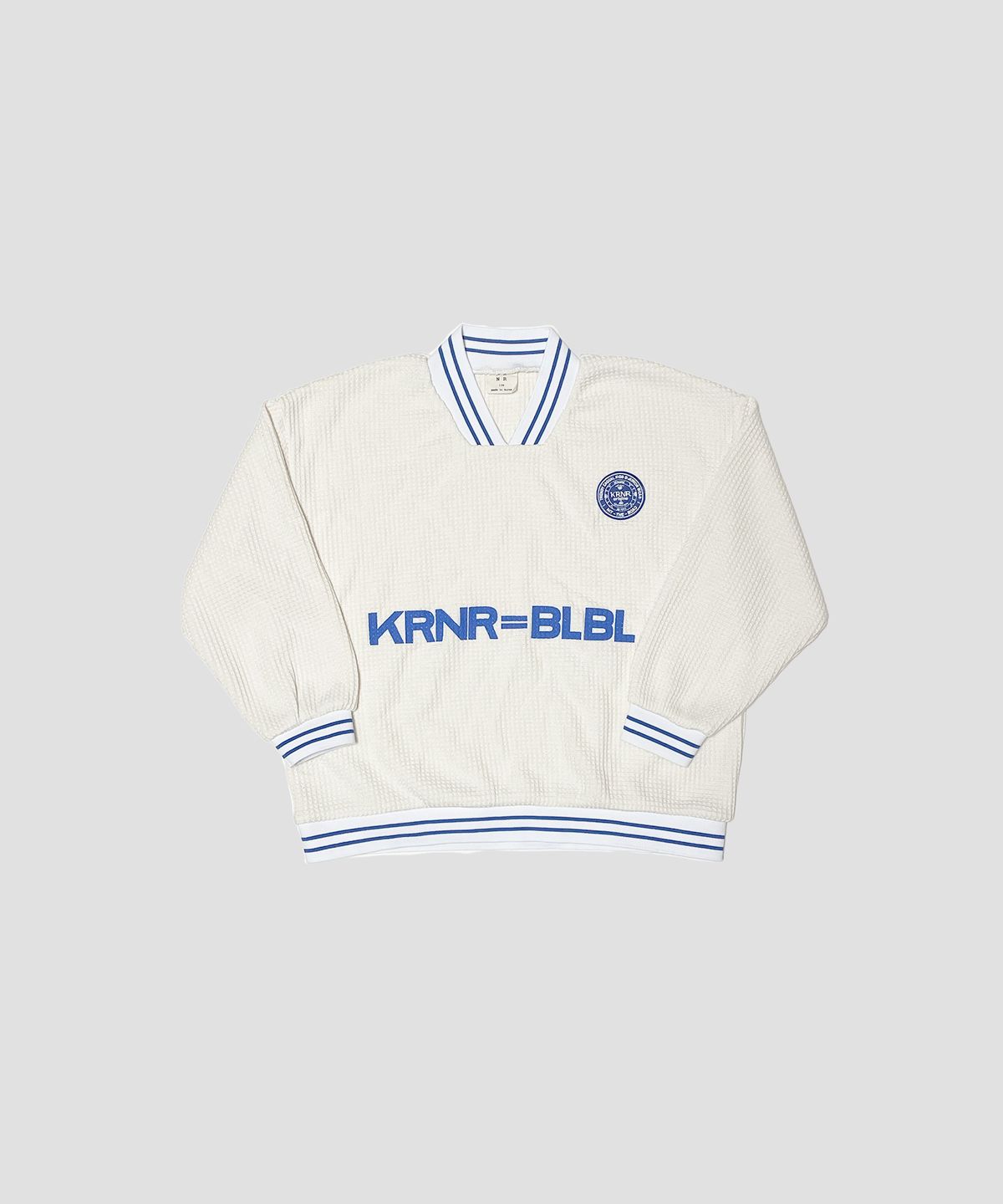 쿠르나르(KRNR) BLBL 브이넥 풋볼 맨투맨 아이보리