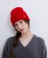 wool 100 knit beanie (C054_deep red)