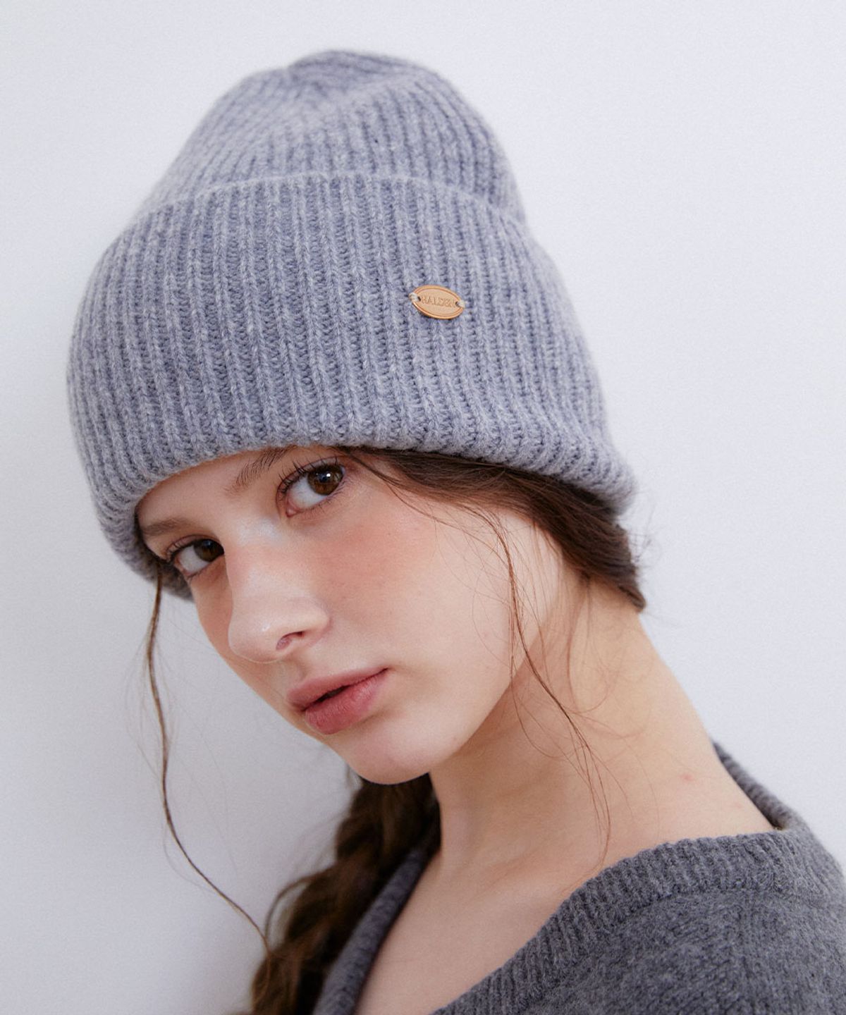 할렌(HALDEN) wool 100 knit beanie (C054_grey)