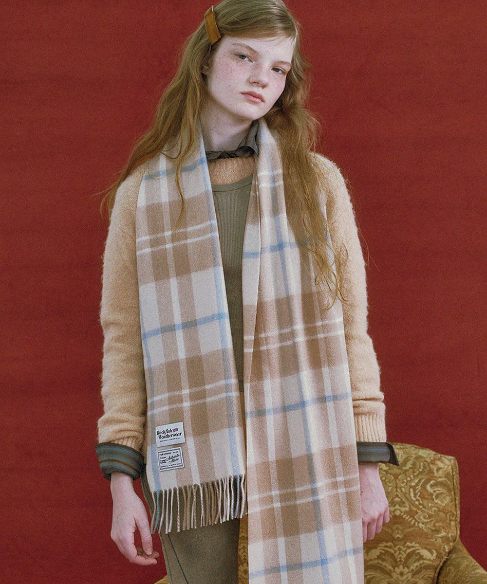 MUSINSA | ROCKFISH WEATHERWEAR CLASSIC WOOL CHECK MUFFLER